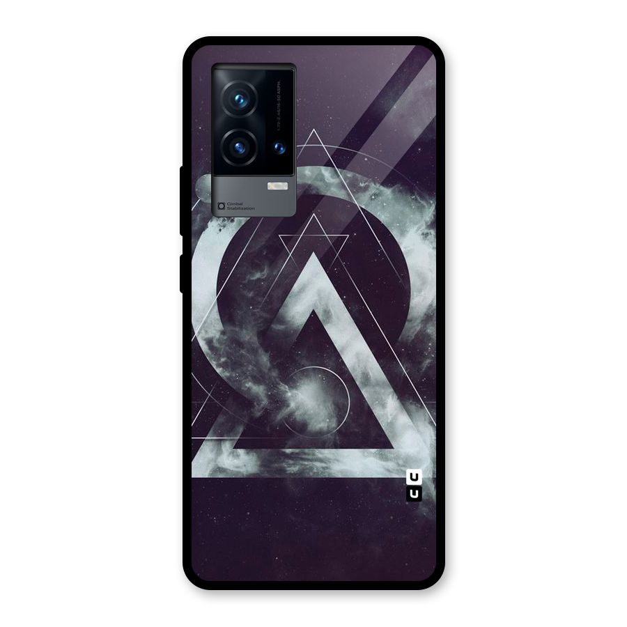 Basic Galaxy Shape Glass Back Case for iQOO 9 5G