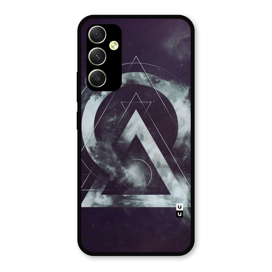 Basic Galaxy Shape Metal Back Case for Galaxy A34