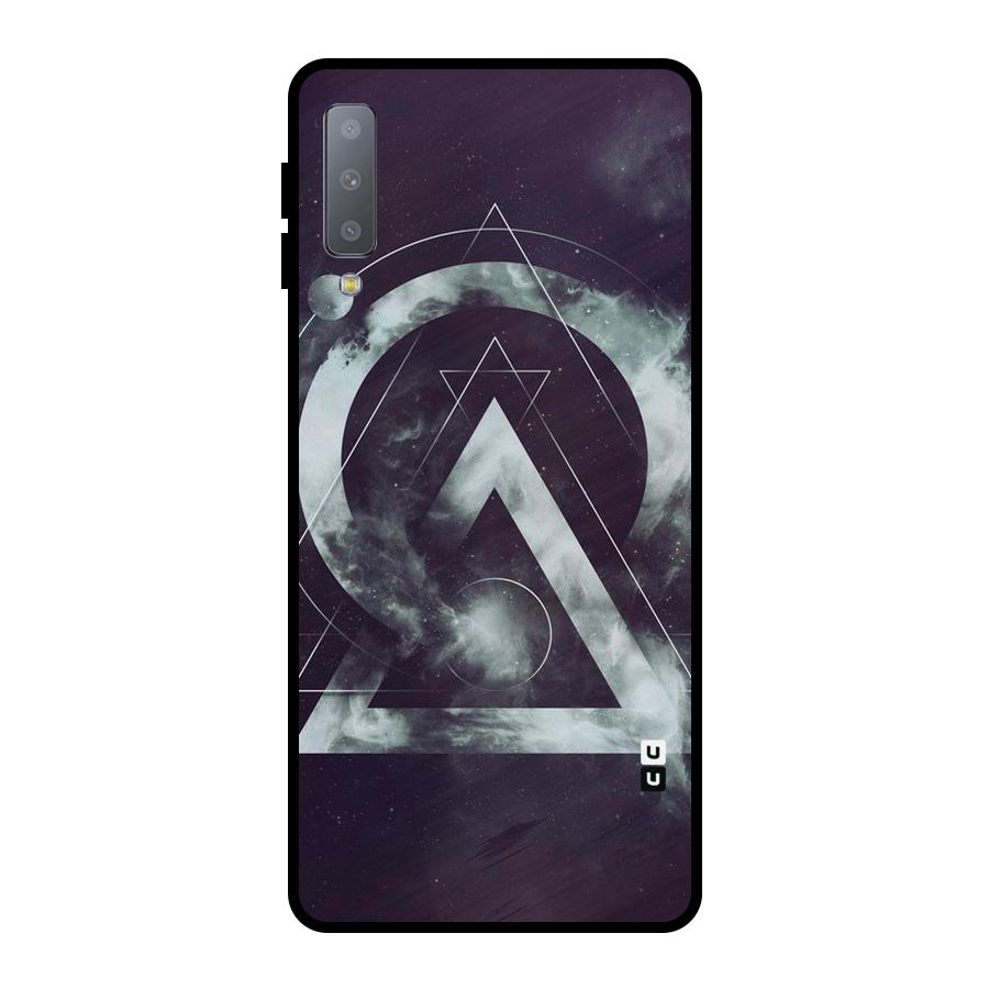 Basic Galaxy Shape Metal Back Case for Galaxy A7 (2018)
