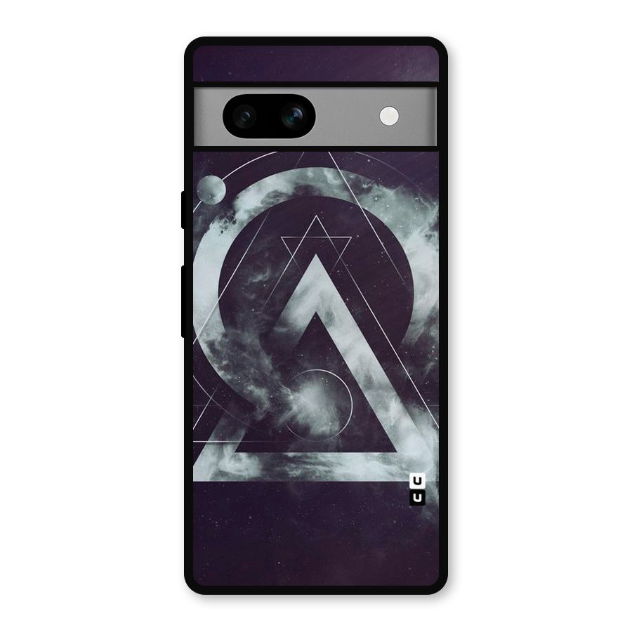 Basic Galaxy Shape Metal Back Case for Google Pixel 7a