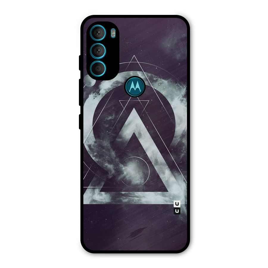 Basic Galaxy Shape Metal Back Case for Moto G71 5G