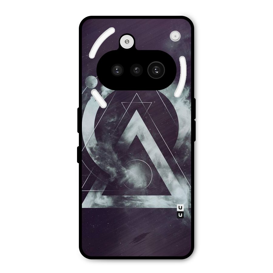Basic Galaxy Shape Metal Back Case for Nothing Phone 3a
