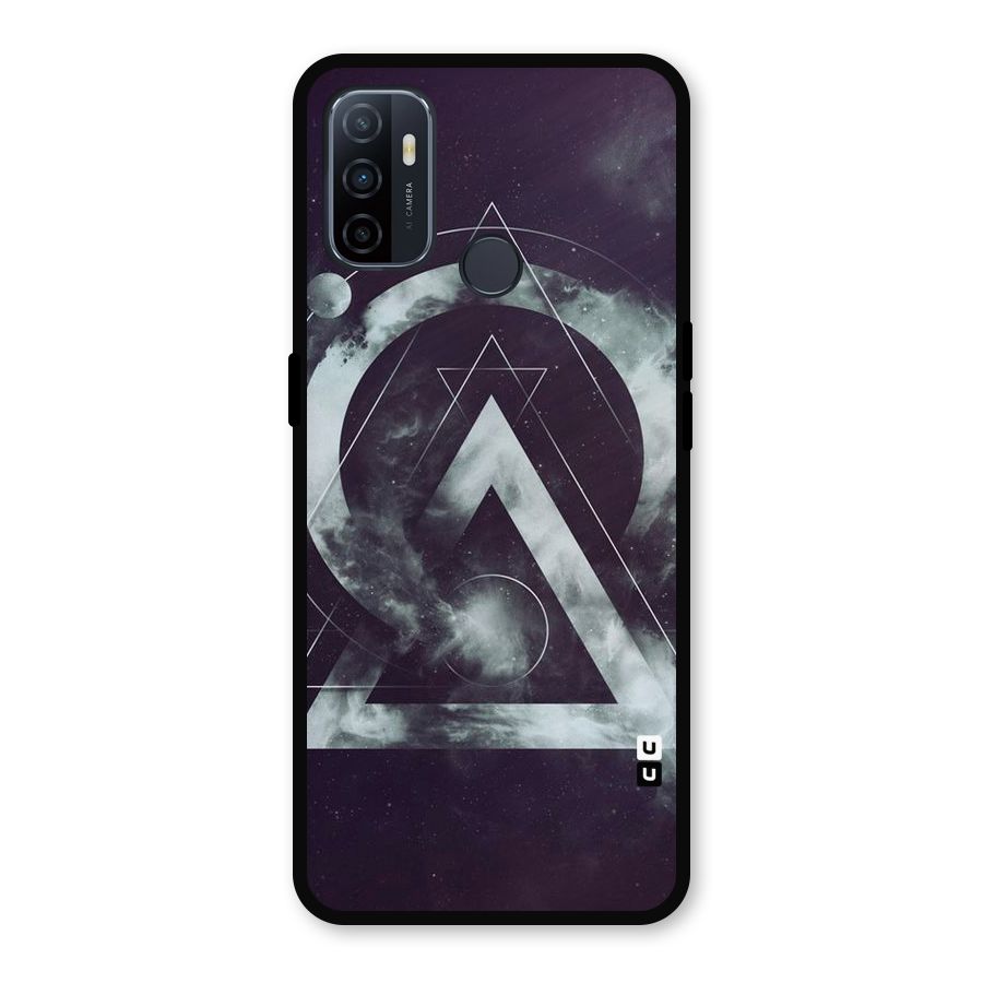 Basic Galaxy Shape Metal Back Case for Oppo A53