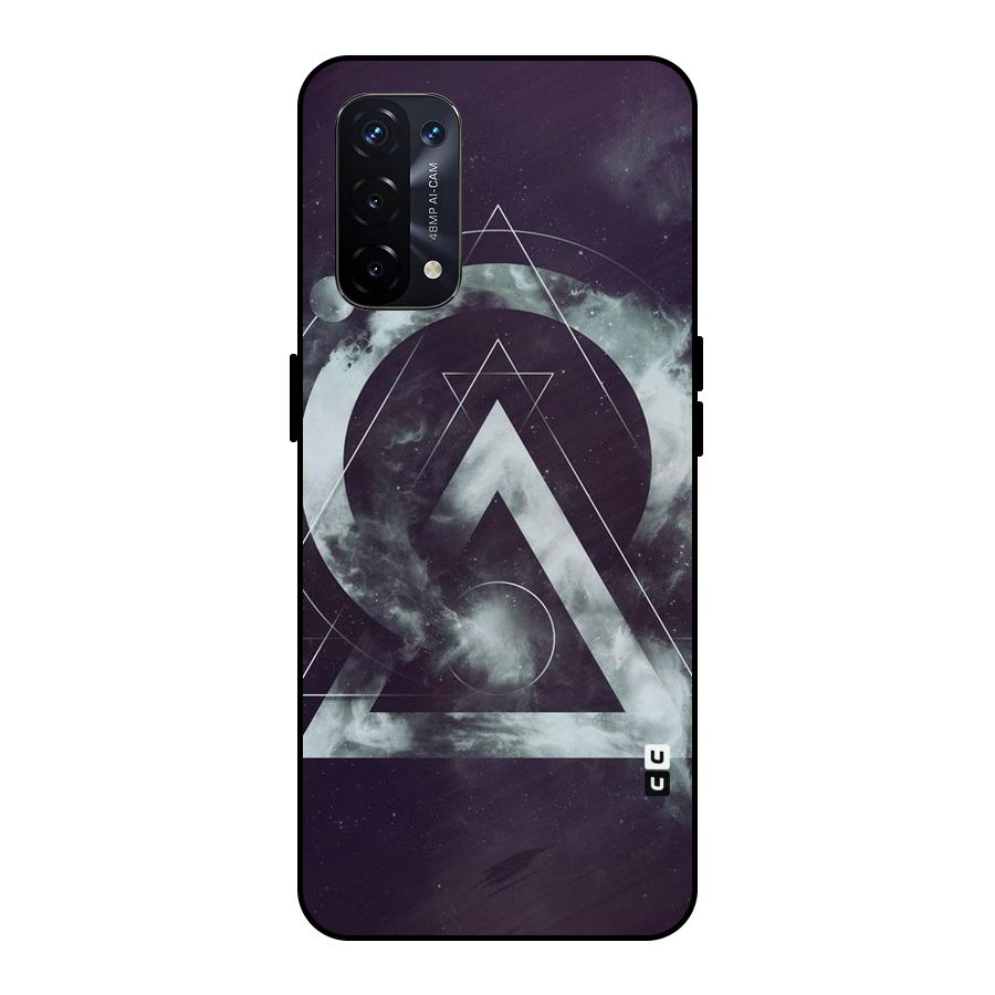Basic Galaxy Shape Metal Back Case for Oppo A74 5G