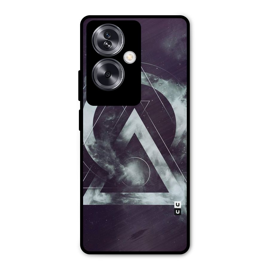 Basic Galaxy Shape Metal Back Case for Oppo A79 5G