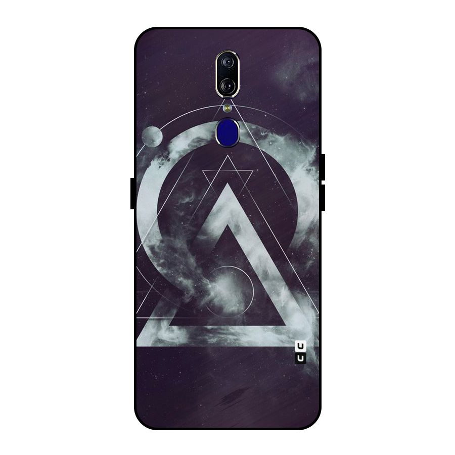Basic Galaxy Shape Metal Back Case for Oppo F11