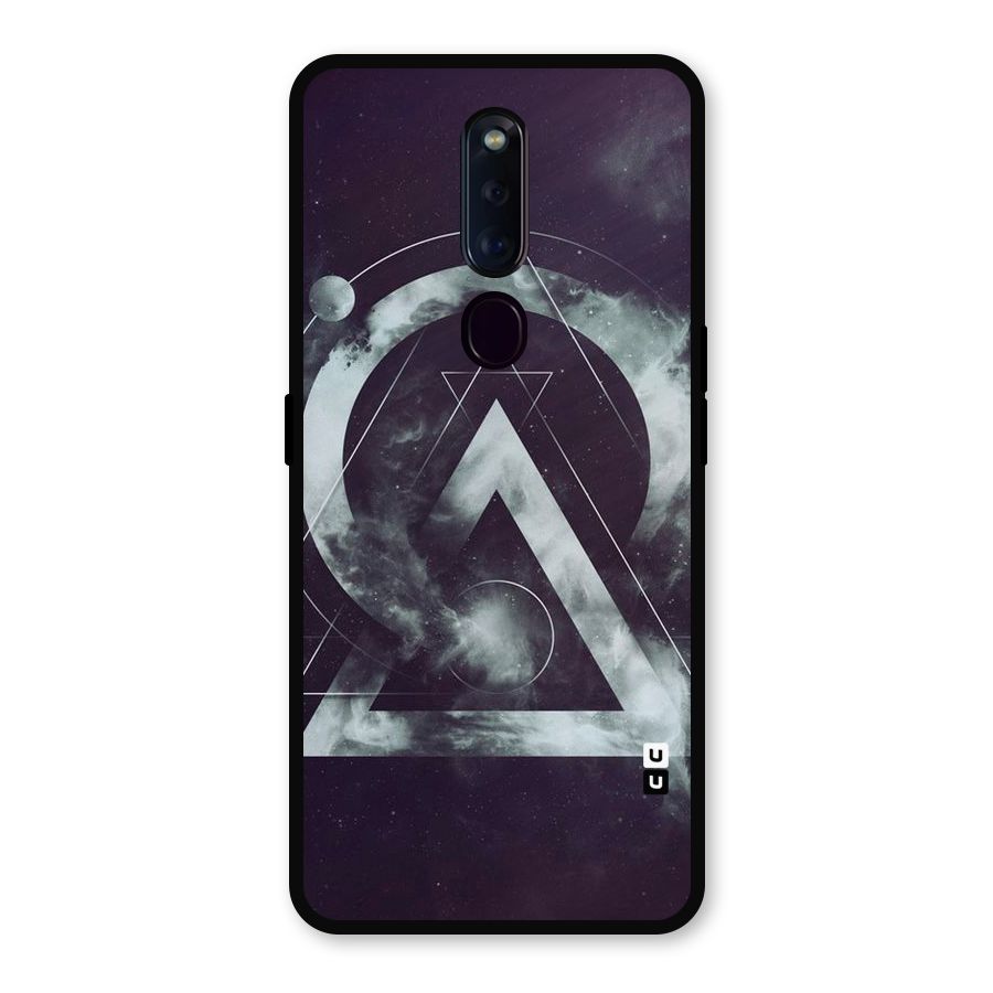 Basic Galaxy Shape Metal Back Case for Oppo F11 Pro