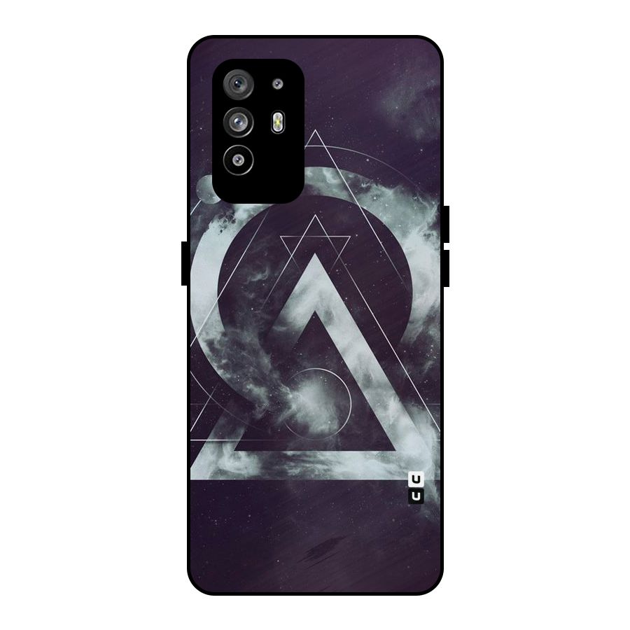 Basic Galaxy Shape Metal Back Case for Oppo F19 Pro Plus 5G