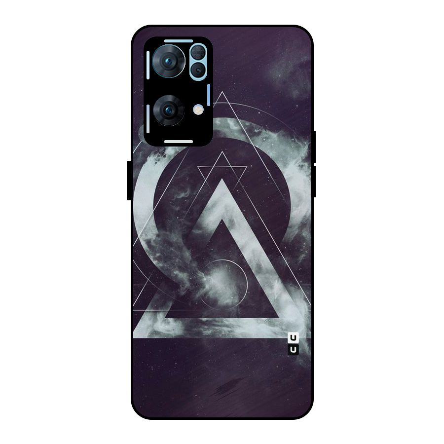 Basic Galaxy Shape Metal Back Case for Oppo Reno7 Pro 5G