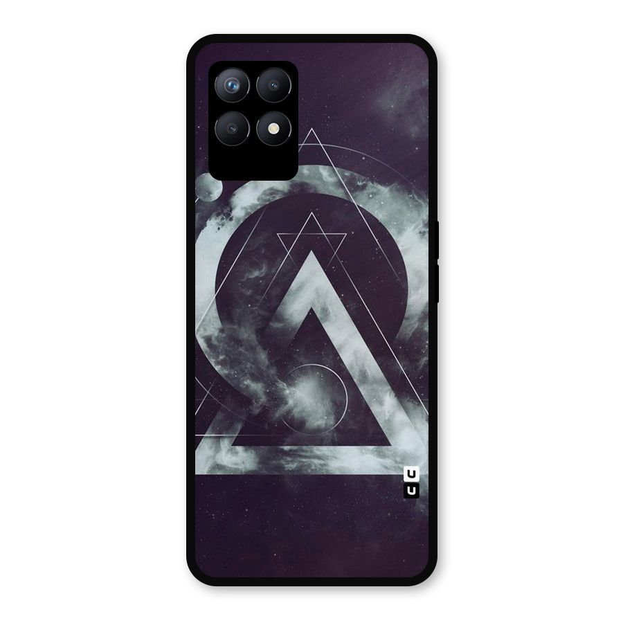 Basic Galaxy Shape Metal Back Case for Realme 8i