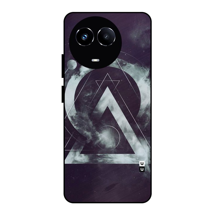 Basic Galaxy Shape Metal Back Case for Realme Narzo 60X