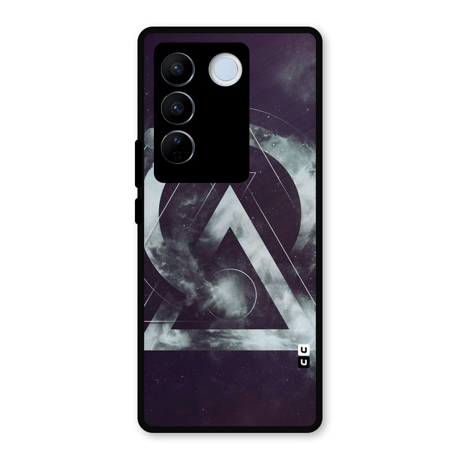 Basic Galaxy Shape Metal Back Case for Vivo V27 Pro
