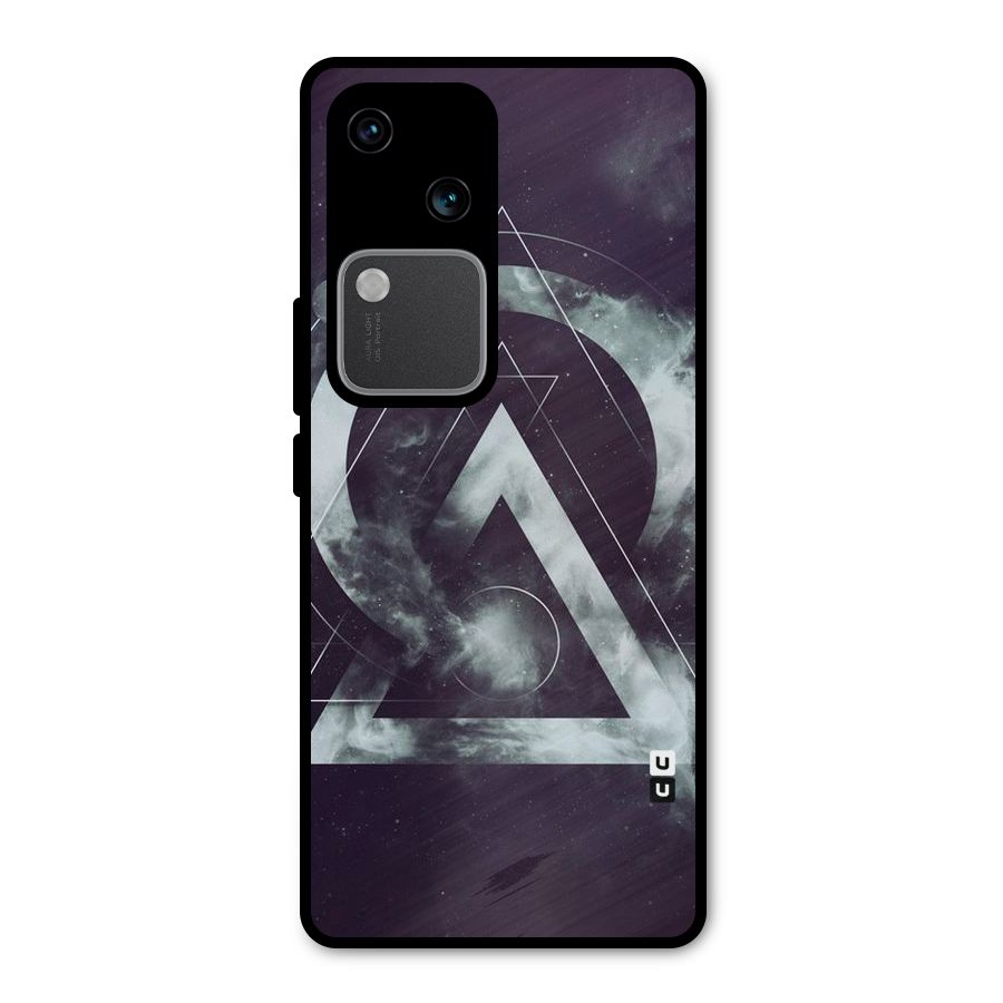 Basic Galaxy Shape Metal Back Case for Vivo V30