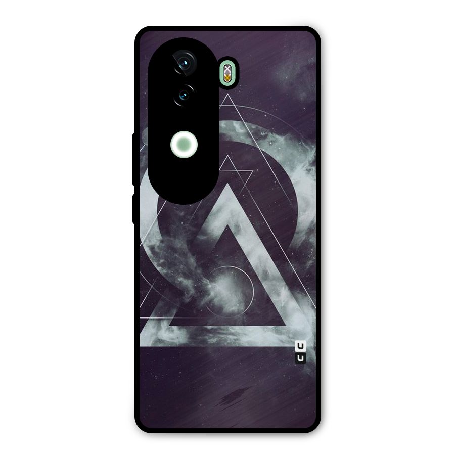 Basic Galaxy Shape Metal Back Case for Vivo V40e