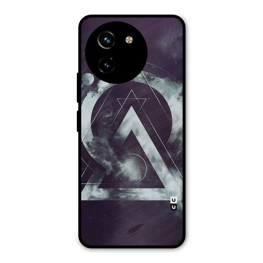 Basic Galaxy Shape Metal Back Case for Vivo Y200i