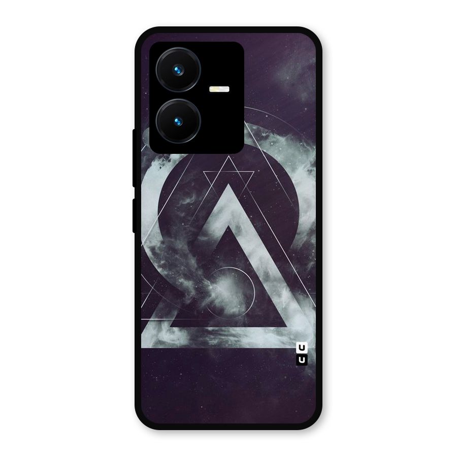 Basic Galaxy Shape Metal Back Case for Vivo Y22