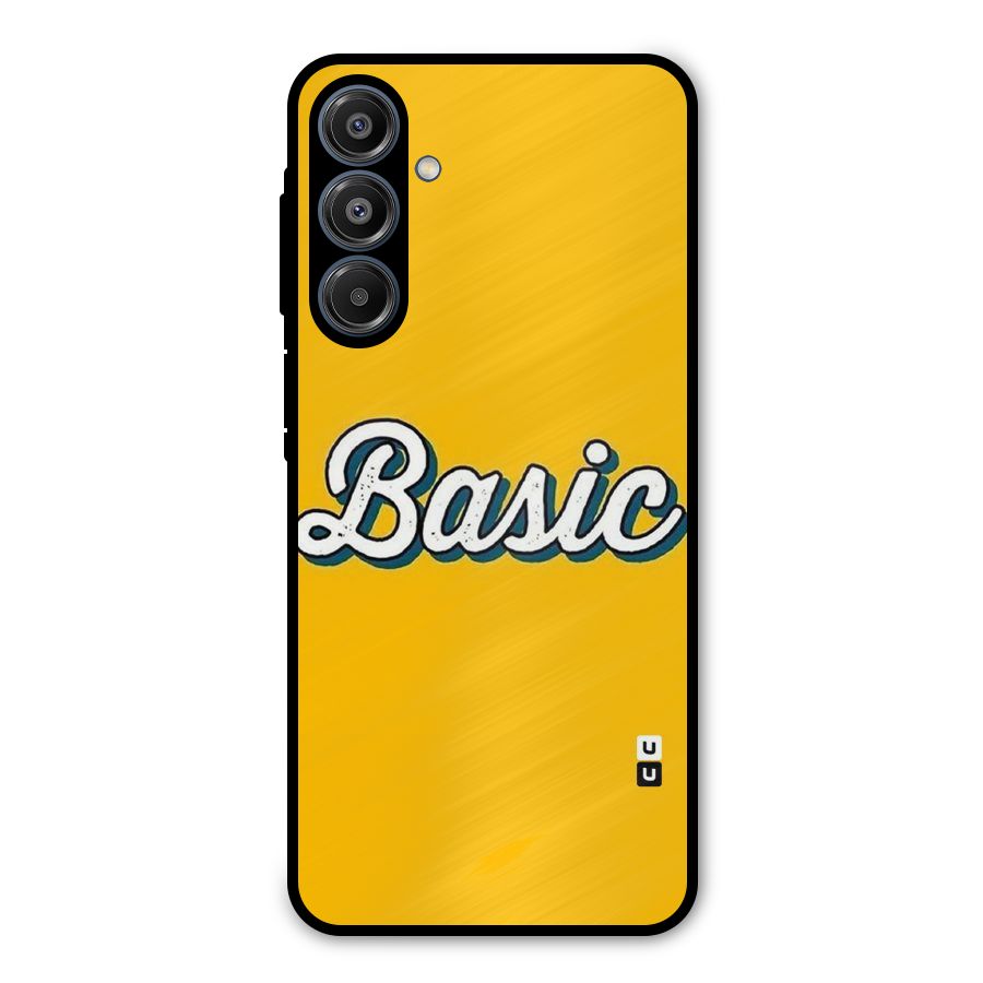 Basic Yellow Metal Back Case for Galaxy A16 5G