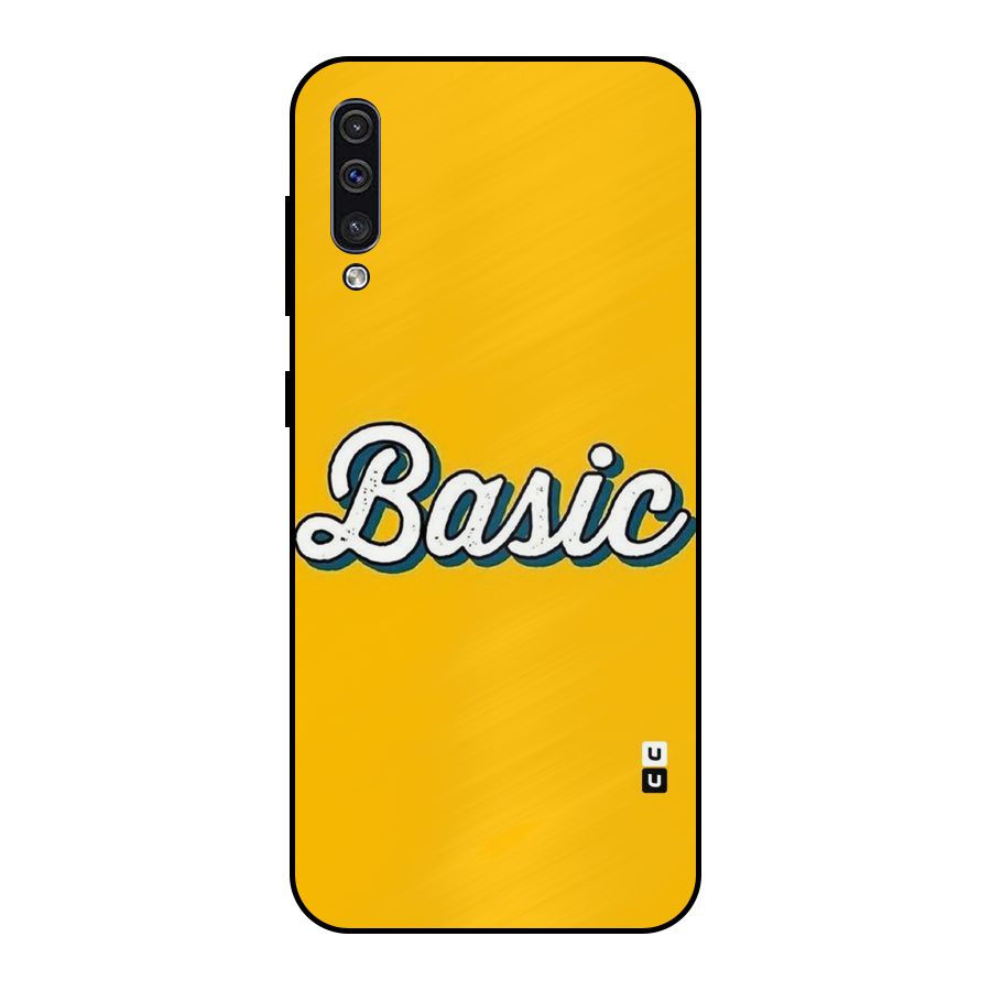 Basic Yellow Metal Back Case for Galaxy A30s