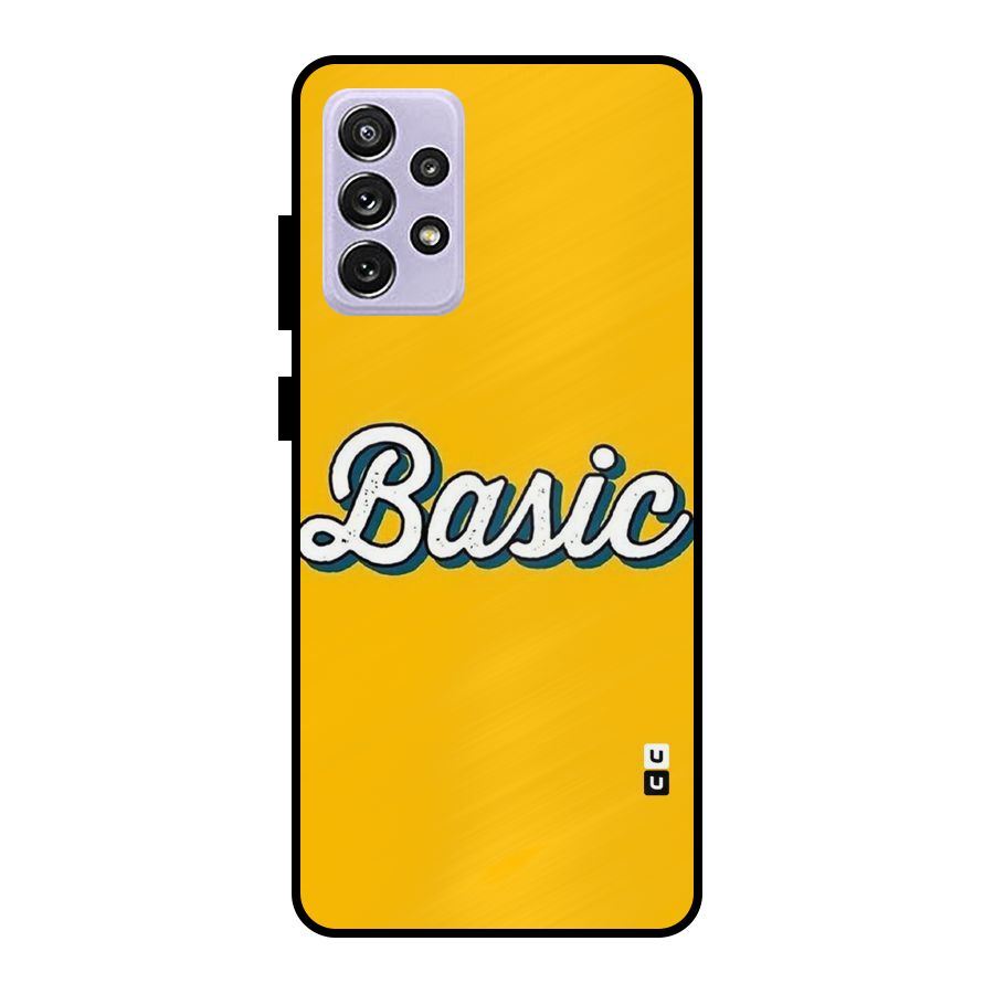 Basic Yellow Metal Back Case for Galaxy A72