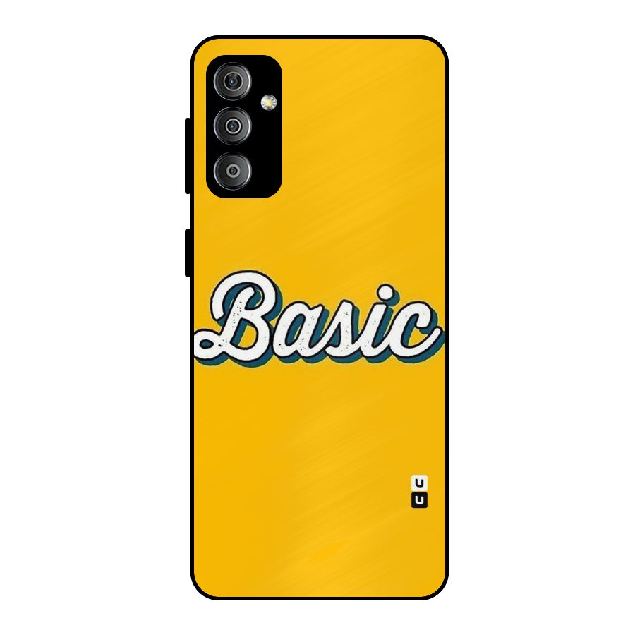 Basic Yellow Metal Back Case for Galaxy F23