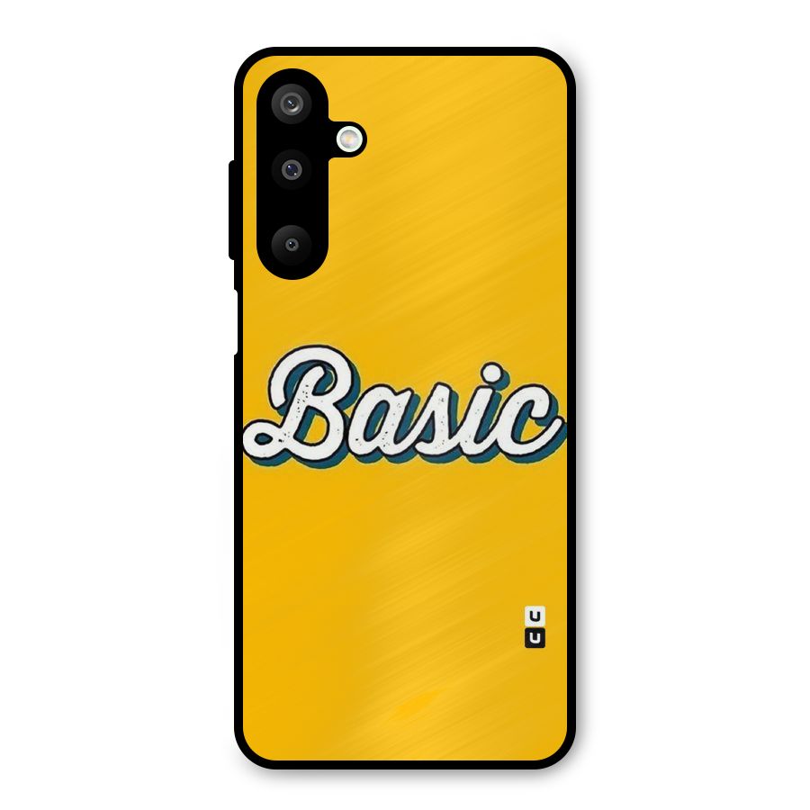 Basic Yellow Metal Back Case for Galaxy M16