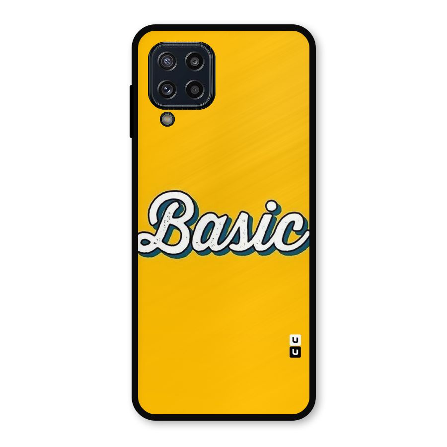 Basic Yellow Metal Back Case for Galaxy M32