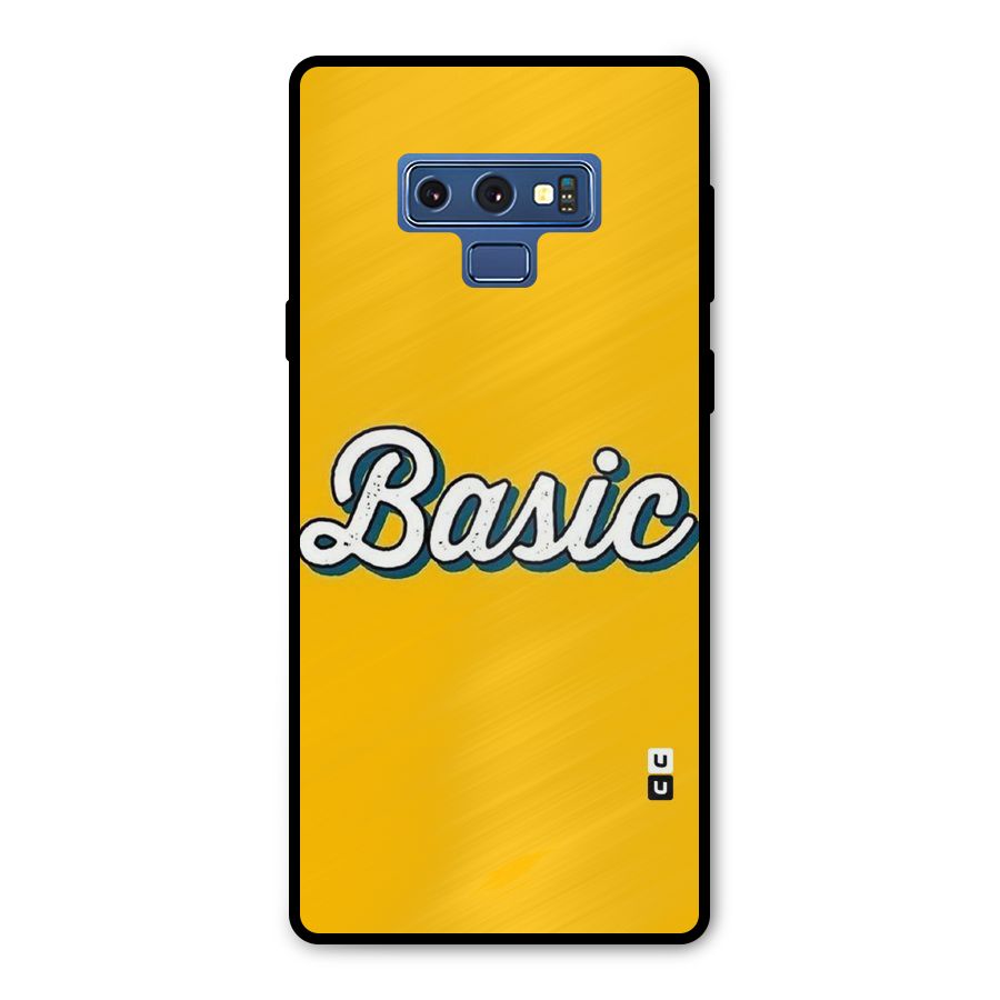 Basic Yellow Metal Back Case for Galaxy Note 9