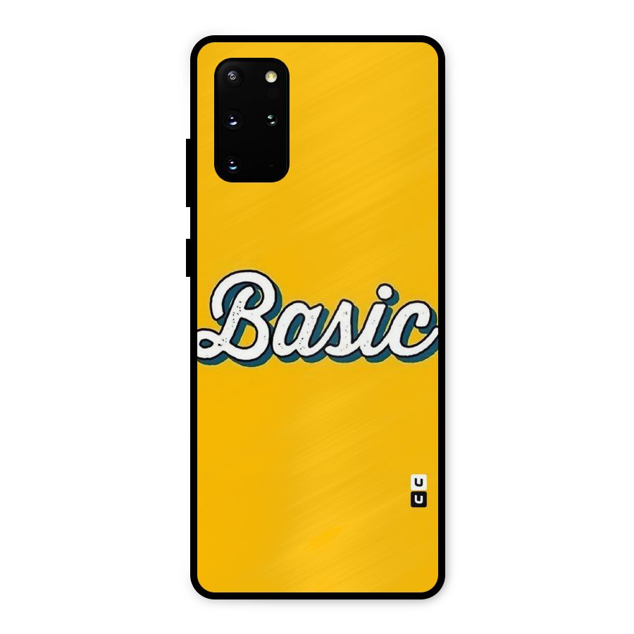 Basic Yellow Metal Back Case for Galaxy S20 Plus