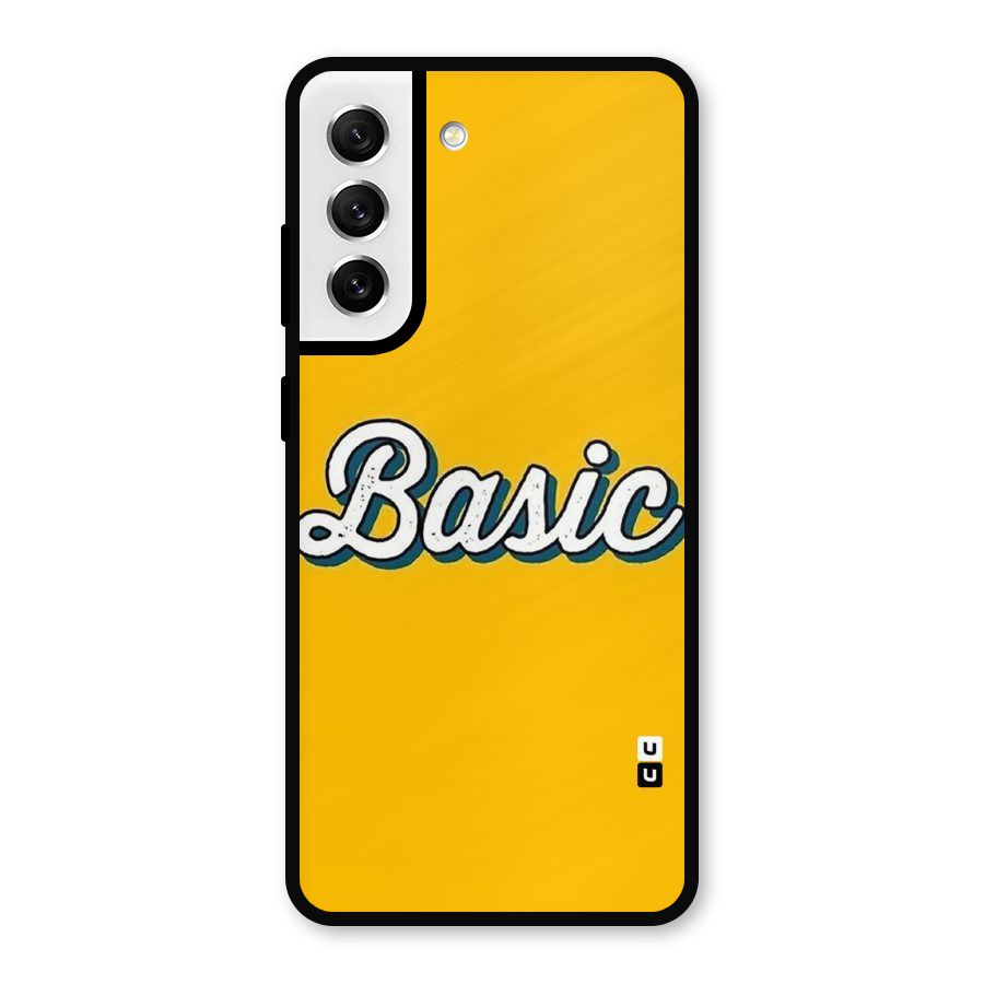 Basic Yellow Metal Back Case for Galaxy S21 FE 5G