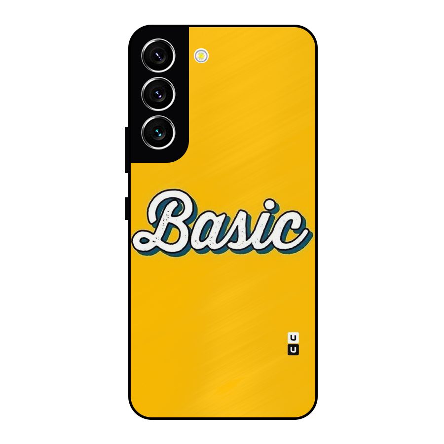 Basic Yellow Metal Back Case for Galaxy S22 5G
