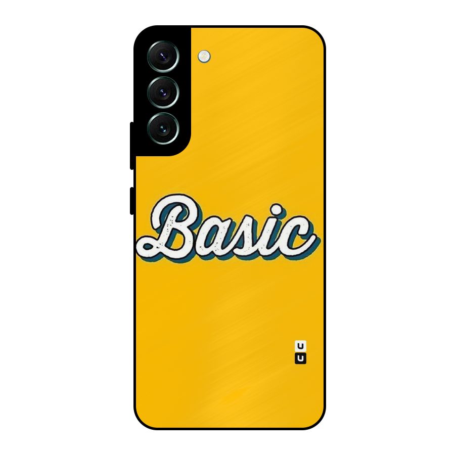Basic Yellow Metal Back Case for Galaxy S22 Plus 5G
