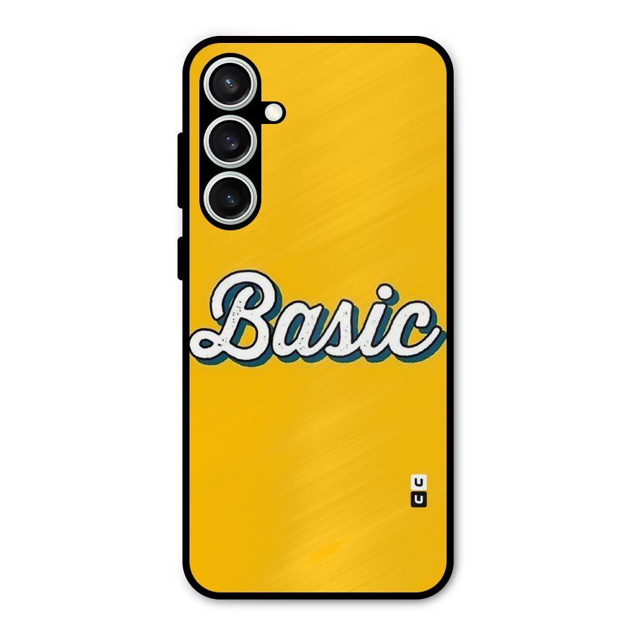 Basic Yellow Metal Back Case for Galaxy S23 FE