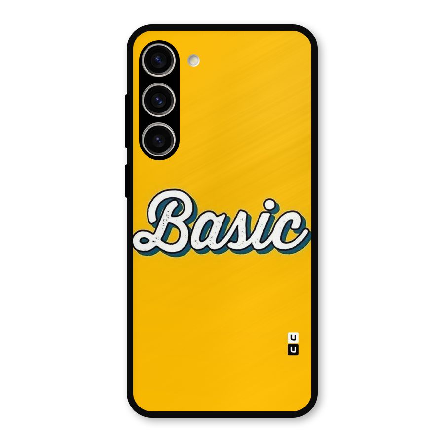 Basic Yellow Metal Back Case for Galaxy S23 Plus