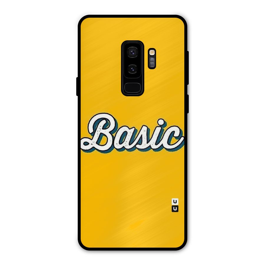 Basic Yellow Metal Back Case for Galaxy S9 Plus