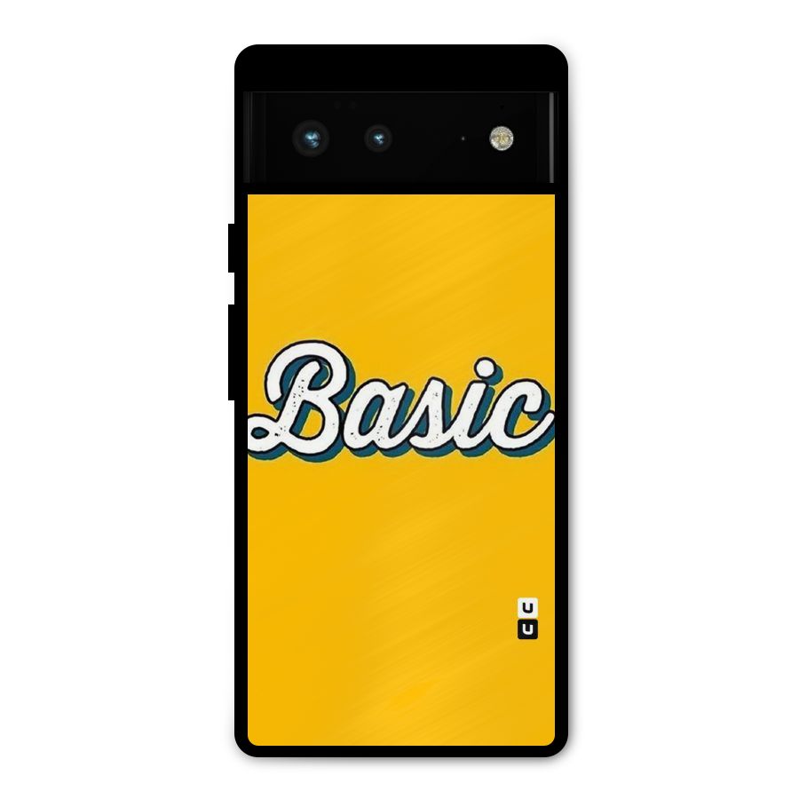 Basic Yellow Metal Back Case for Google Pixel 6
