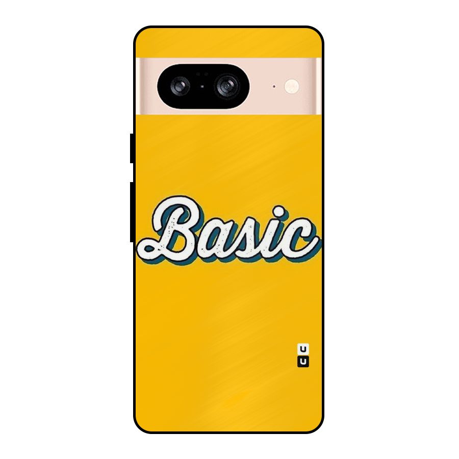 Basic Yellow Metal Back Case for Google Pixel 8