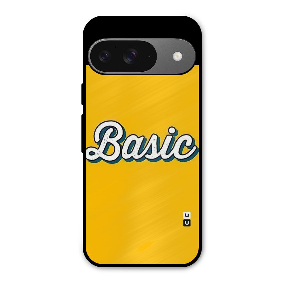 Basic Yellow Metal Back Case for Google Pixel 9