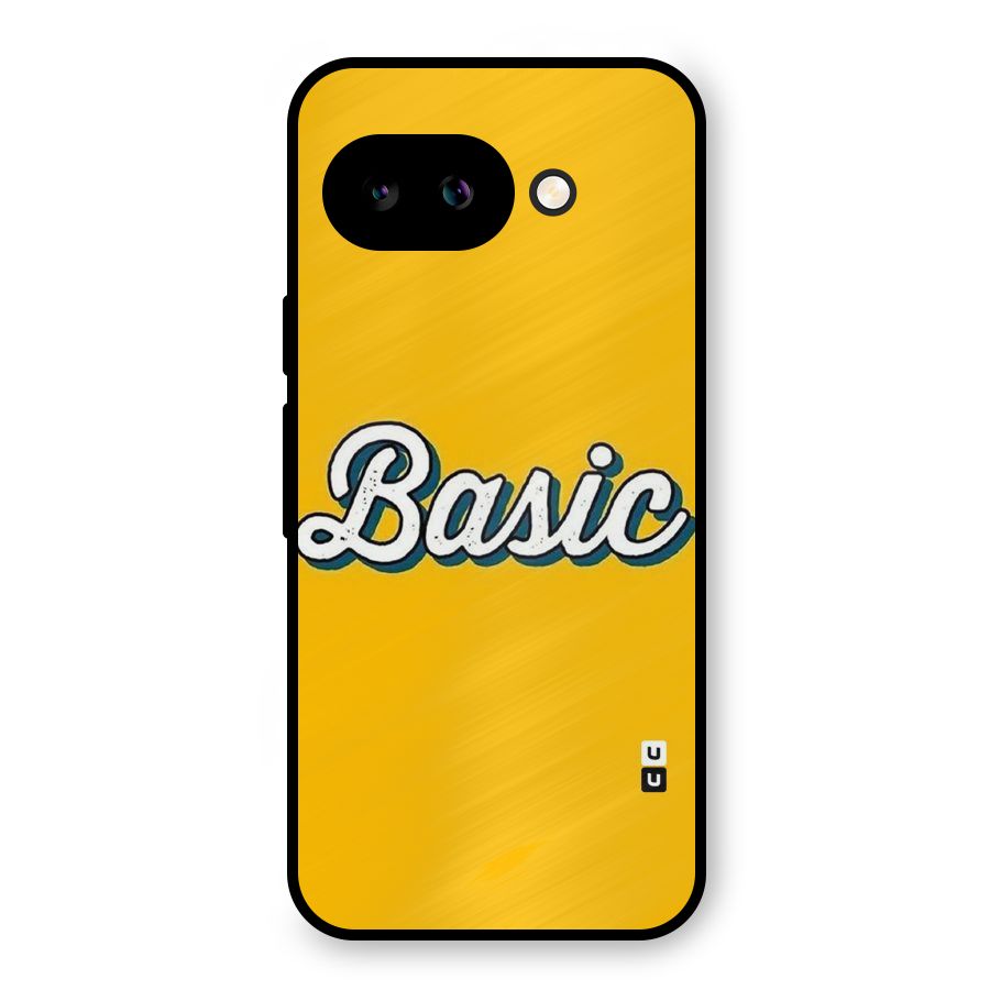 Basic Yellow Metal Back Case for Google Pixel 9a