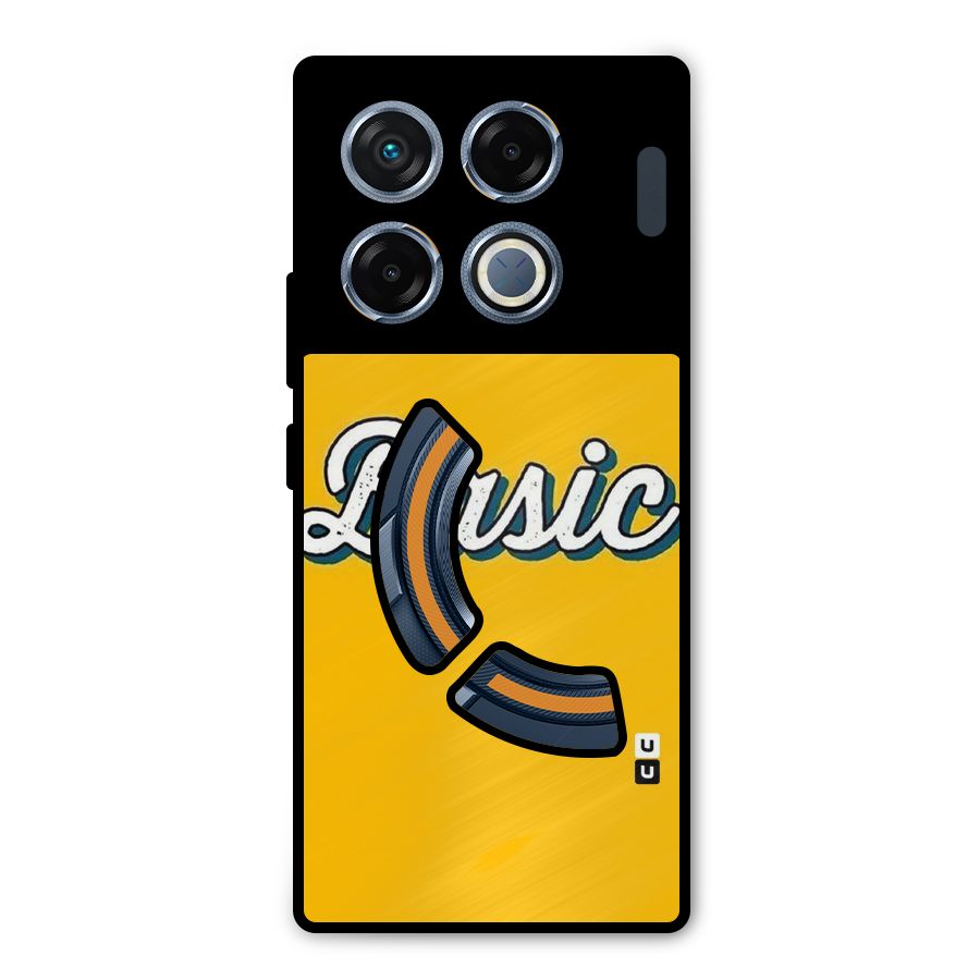 Basic Yellow Metal Back Case for Infinix GT 20 Pro