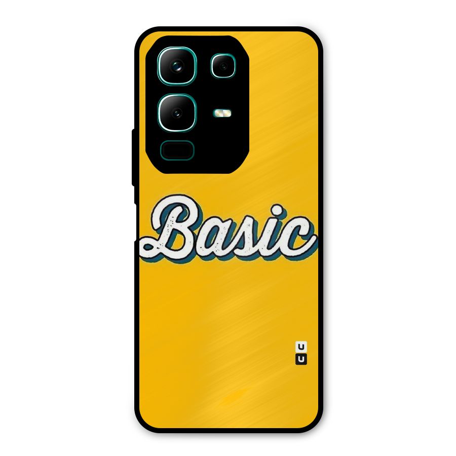 Basic Yellow Metal Back Case for Infinix Note 50x