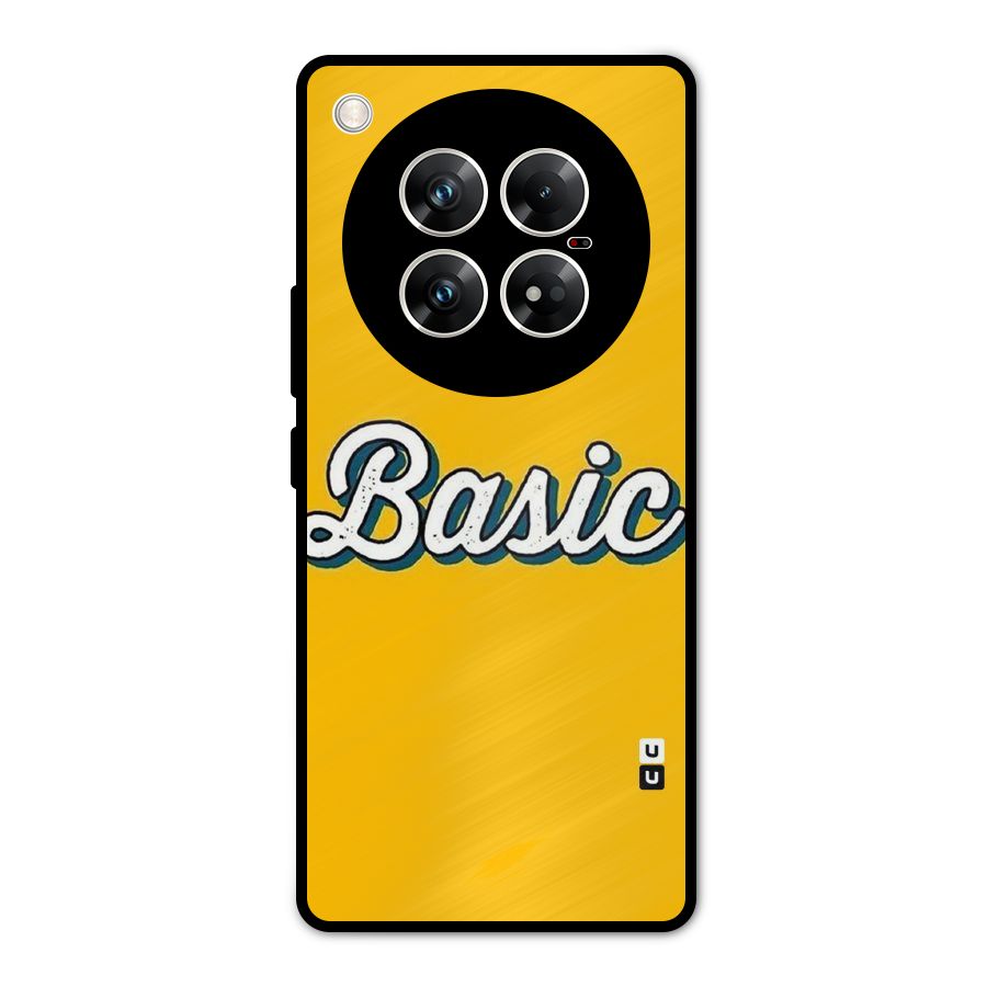 Basic Yellow Metal Back Case for Infinix Zero 40 5G