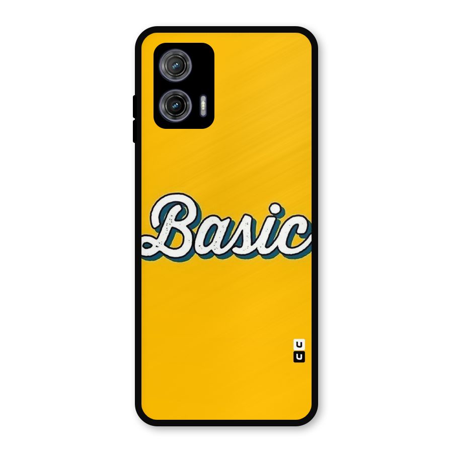 Basic Yellow Metal Back Case for Moto G73
