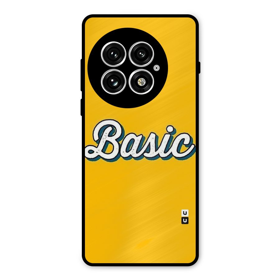 Basic Yellow Metal Back Case for OnePlus 13