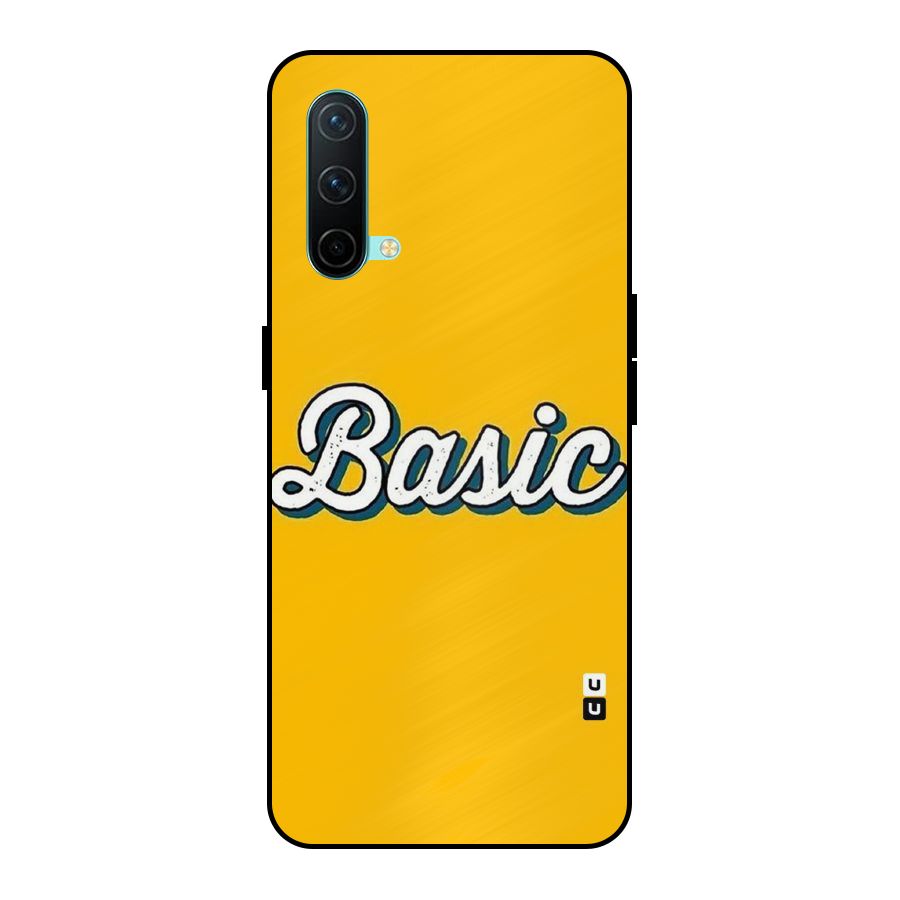 Basic Yellow Metal Back Case for OnePlus Nord CE 5G