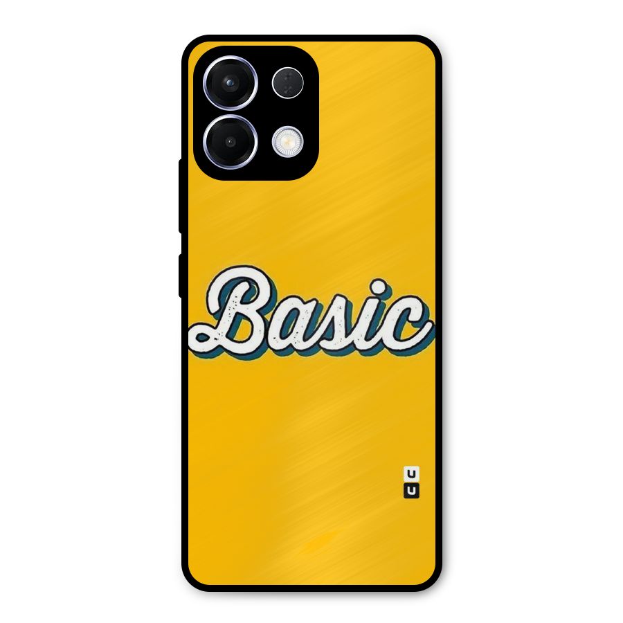 Basic Yellow Metal Back Case for Oppo K13