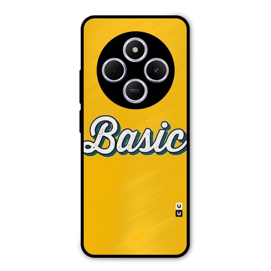 Basic Yellow Metal Back Case for Poco C75 5G