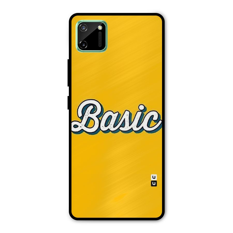 Basic Yellow Metal Back Case for Realme C11