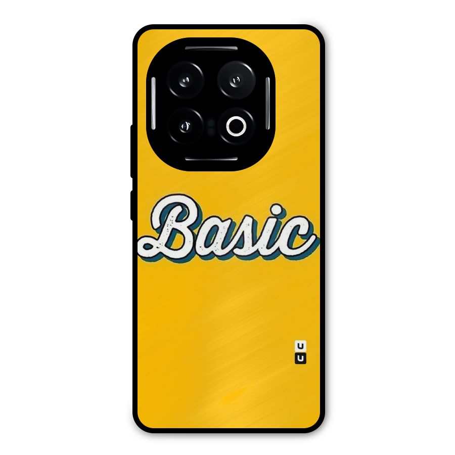 Basic Yellow Metal Back Case for iQOO 13
