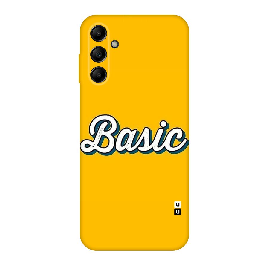 Basic Yellow Original Polycarbonate Back Case for Galaxy A14 5G