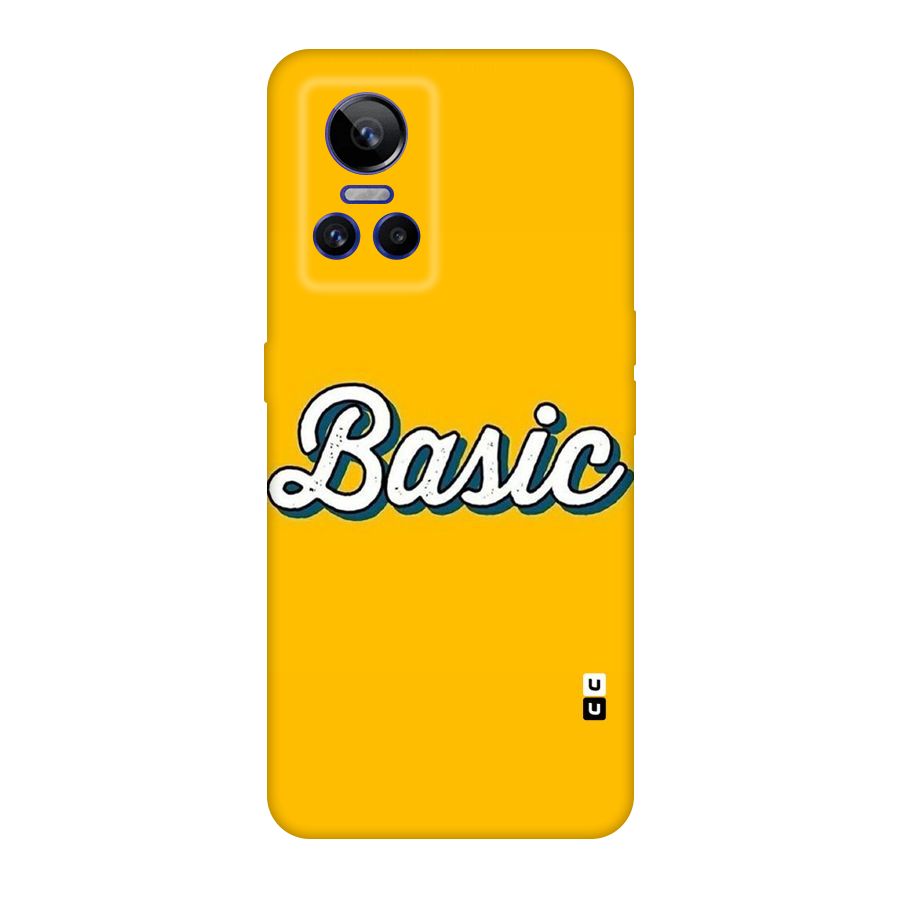 Basic Yellow Original Polycarbonate Back Case for Realme GT Neo 3